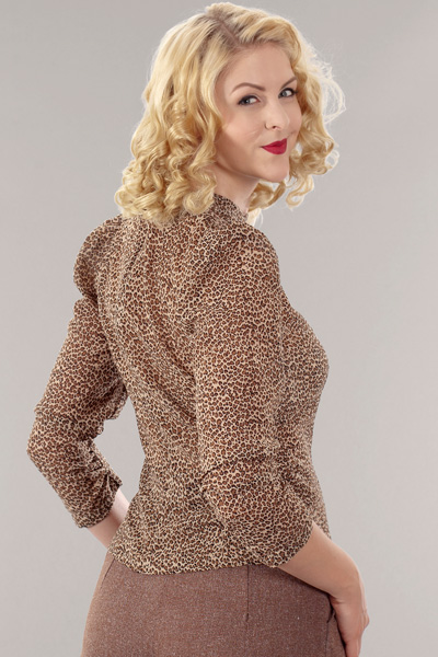 Emmy blouse chiffon leopard